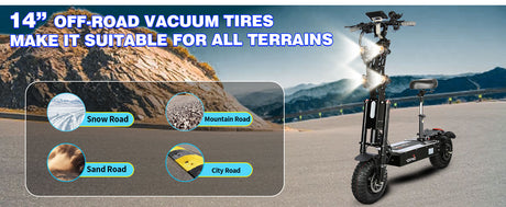 High Performance Electric Scooter - TOURSOR X14 72V