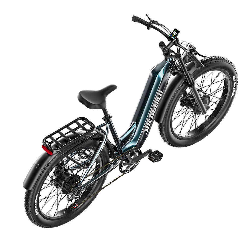 SHENGMILO S700 Pro 26" Step-Thru Fat Tire Electric City Bike 1000W*2 Dual Motor 48V 25Ah Battery