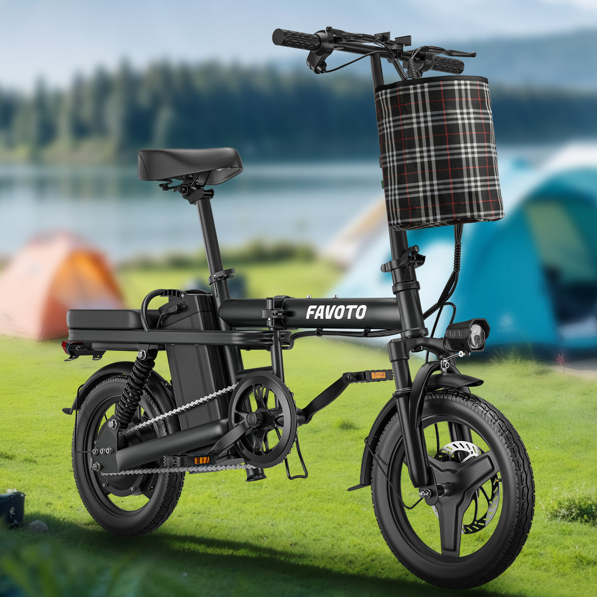 MEELOD Z9-2 14" Mini Folding Electric Bike 750W Peak Motor 48V 15.6Ah Battery