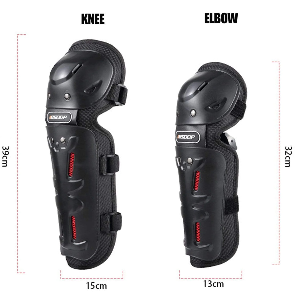 YUME 4PCS Motorcycle Elbow Kneepad
