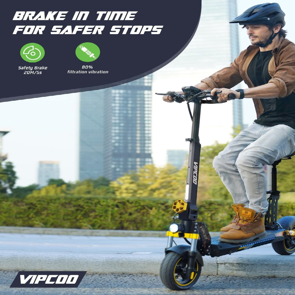 HONEYWHALE VS1 10" Folding Electric Scooter 700W Motor 48V 13Ah Battery
