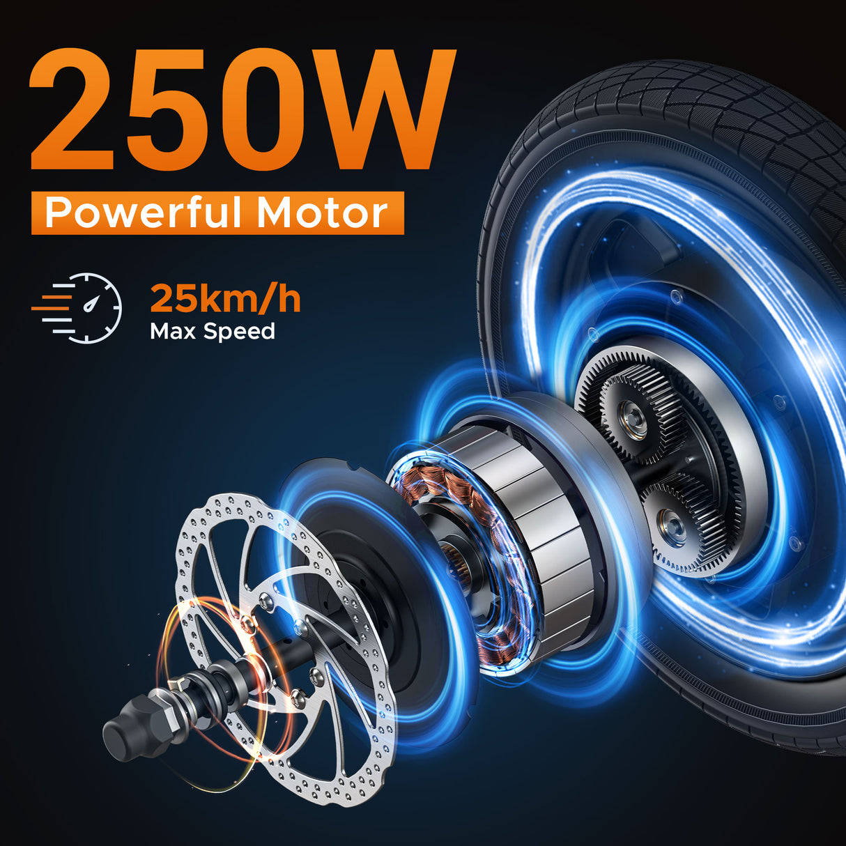 HILLMILES Mile 1 14" Step-through E-bike For Women 250W Motor 36V 10.4Ah Battery