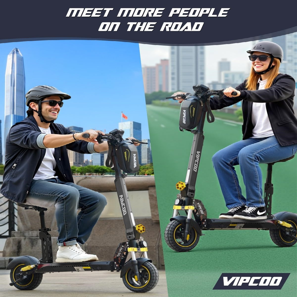 HONEYWHALE VS1 10" Folding Electric Scooter 700W Motor 48V 13Ah Battery