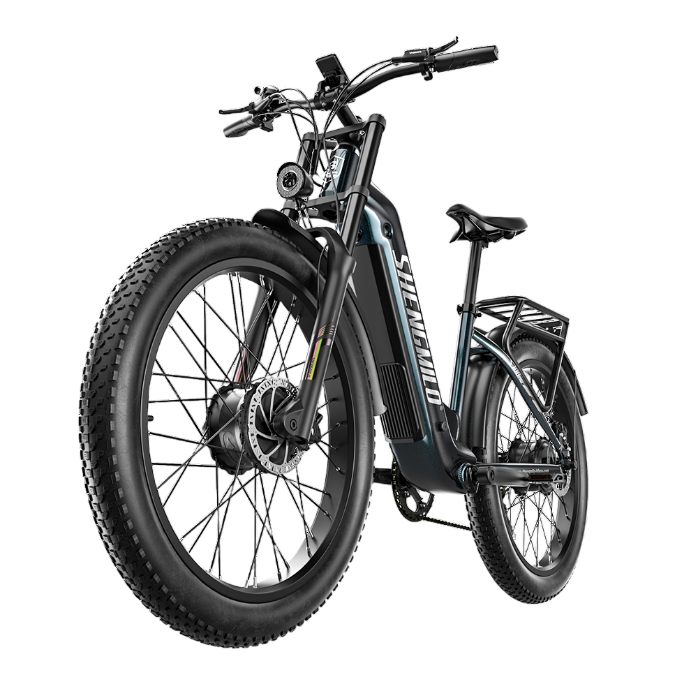 SHENGMILO S700 Pro 26" Step-Thru Fat Tire Electric City Bike 1000W*2 Dual Motor 48V 25Ah Battery