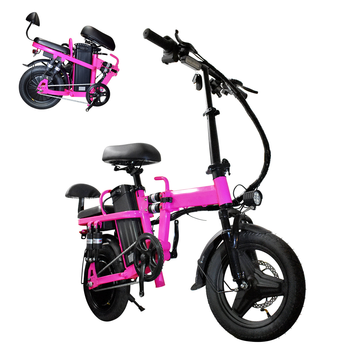 GLEERIDE A9 14" Mini Folding Electric Bike 750W Peak Motor 48V 20Ah Battery