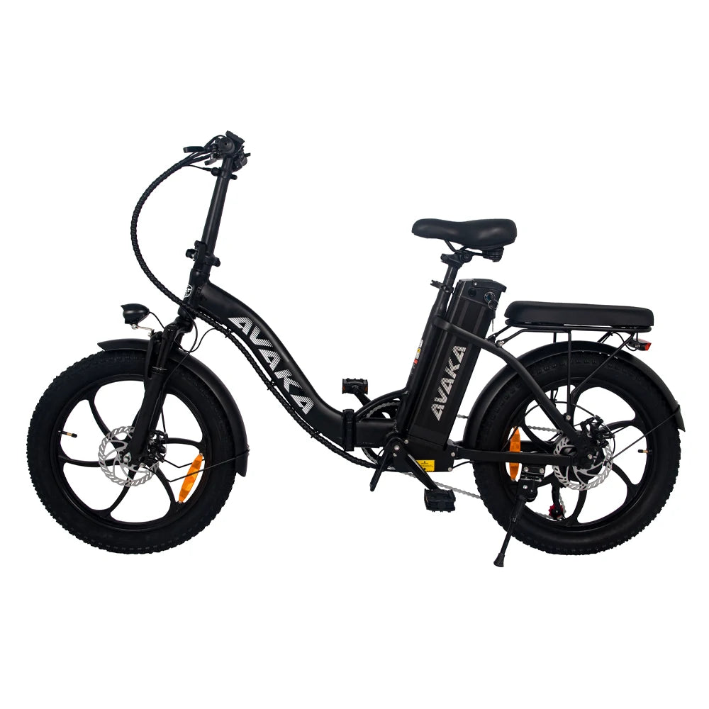 AVAKA BZ20 PLUS 20" Step-Thru Folding Electric City Bike 500W Motor 48V 18.2Ah Battery