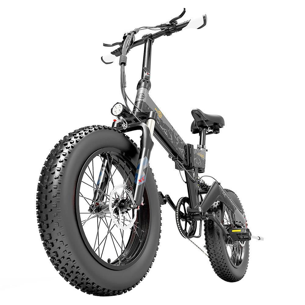 BEZIOR XF200 20*4'' Fat Tire Electric Folding Bike 1000W Motor 48V 12.8AH Battery