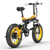 BEZIOR XF200 20*4'' Fat Tire Electric Folding Bike 1000W Motor 48V 12.8AH Battery