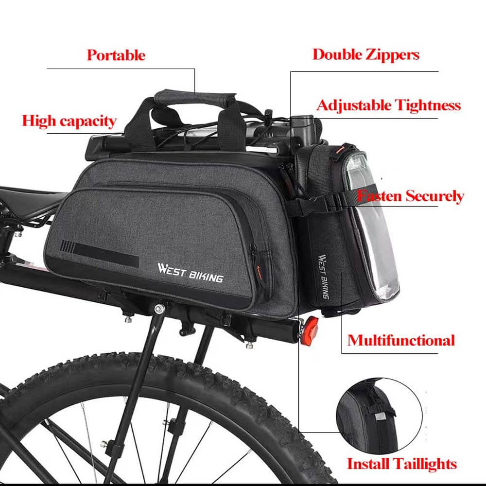 SHENGMILOBike Rack Bag for Travel