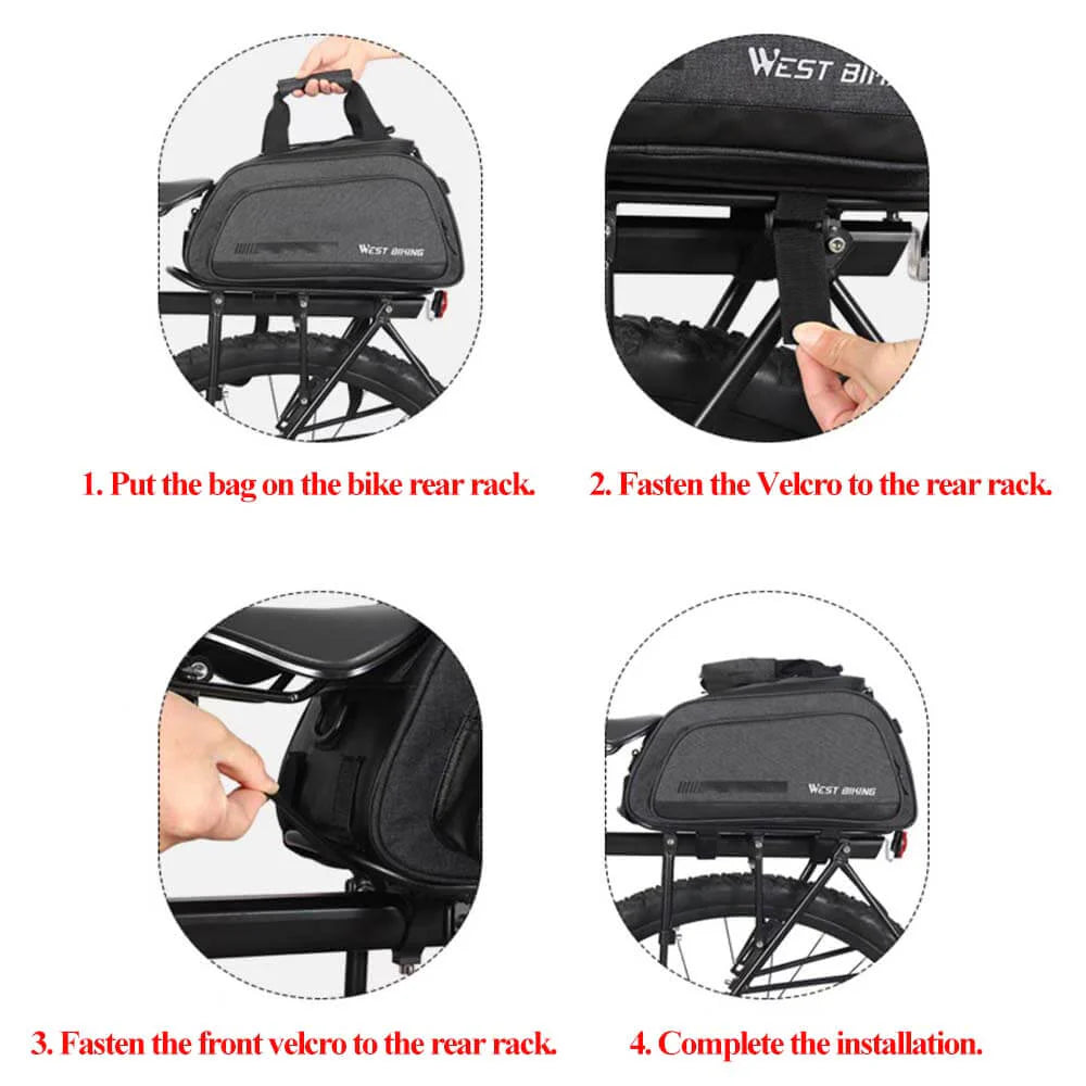 SHENGMILOBike Rack Bag for Travel
