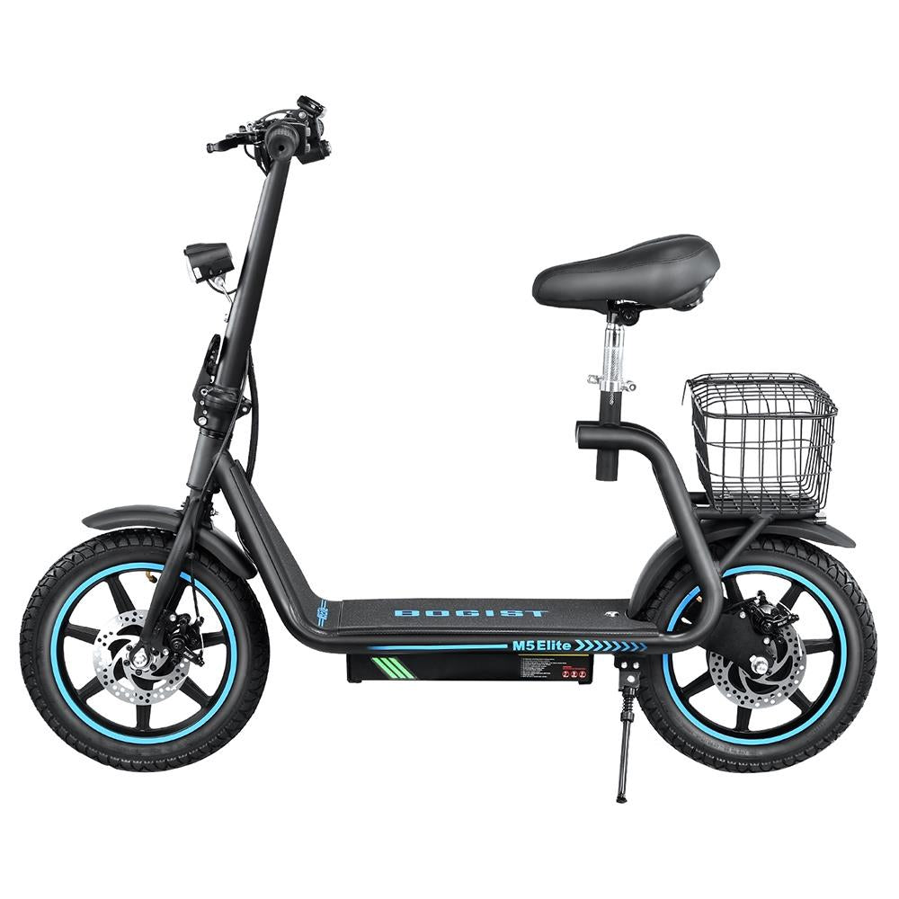 BOGIST M5 Elite 14'' Scooter Électrique 500W Moteur 48V 13Ah Siège et Transporteur