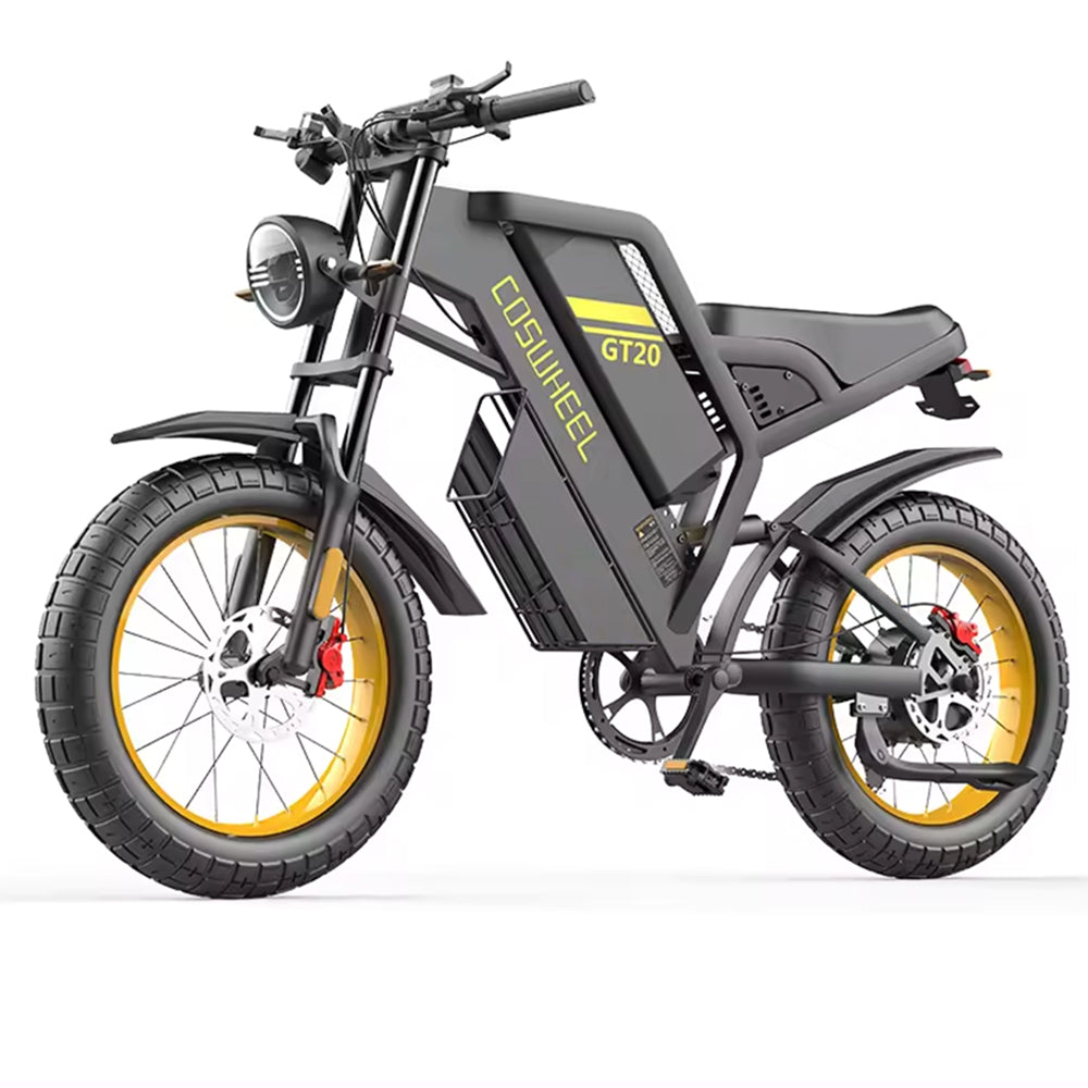 COSWHEEL GT20 20" Off Road Electric Bike 1000W Motor 48V 25Ah Battery