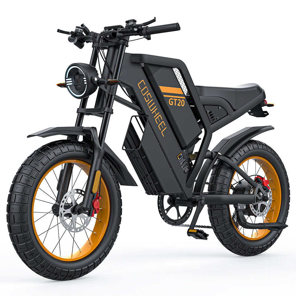 COSWHEEL GT20 20" Off Road Electric Bike 1000W Motor 48V 25Ah Battery