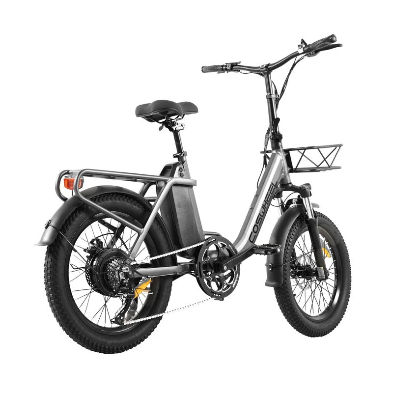 COSWHEEL Y20L 20" Step-Thru Folding Electric Bike 500W Motor 48V 15Ah Battery