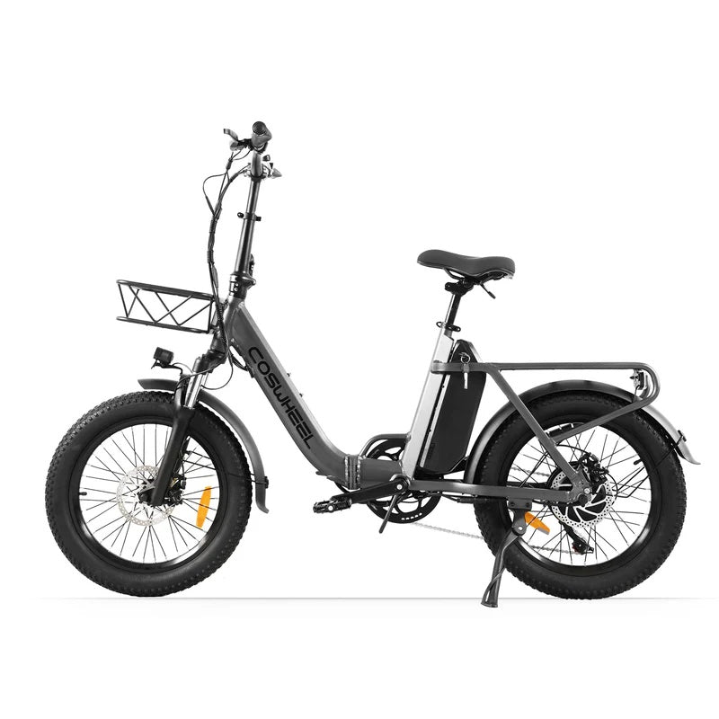 COSWHEEL Y20L 20" Step-Thru Folding Electric Bike 500W Motor 48V 15Ah Battery
