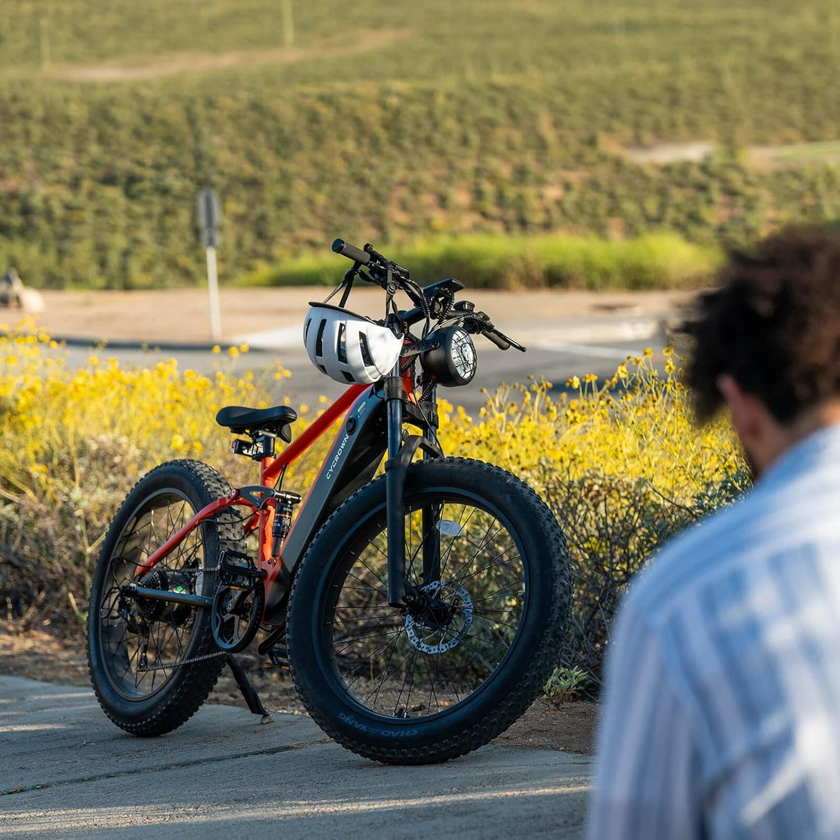 CYCROWN Ultra 26" Fat Tire Electric Mountain Bike 1000W Motor 48V 15Ah Battery