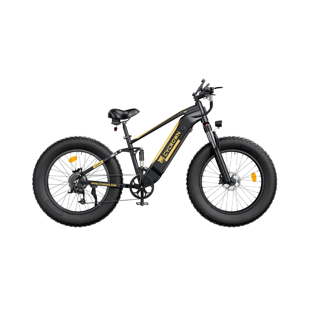 CYCROWN Ultra 26" Fat Tire Electric Mountain Bike 1000W Motor 48V 15Ah Battery
