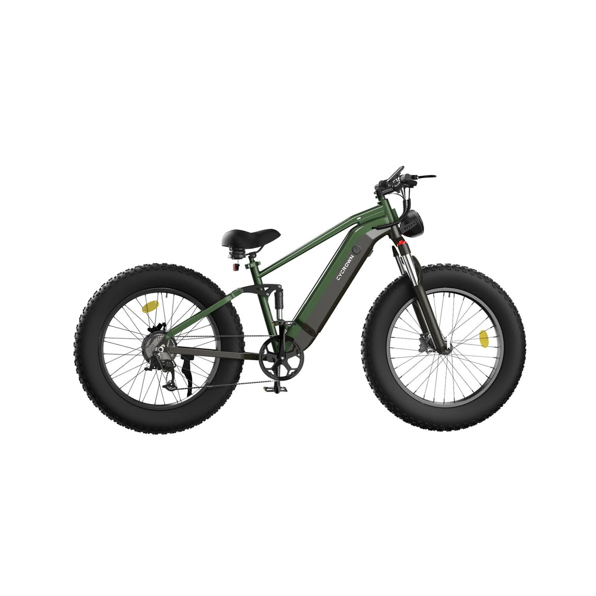 CYCROWN Ultra 26" Fat Tire Electric Mountain Bike 1000W Motor 48V 15Ah Battery