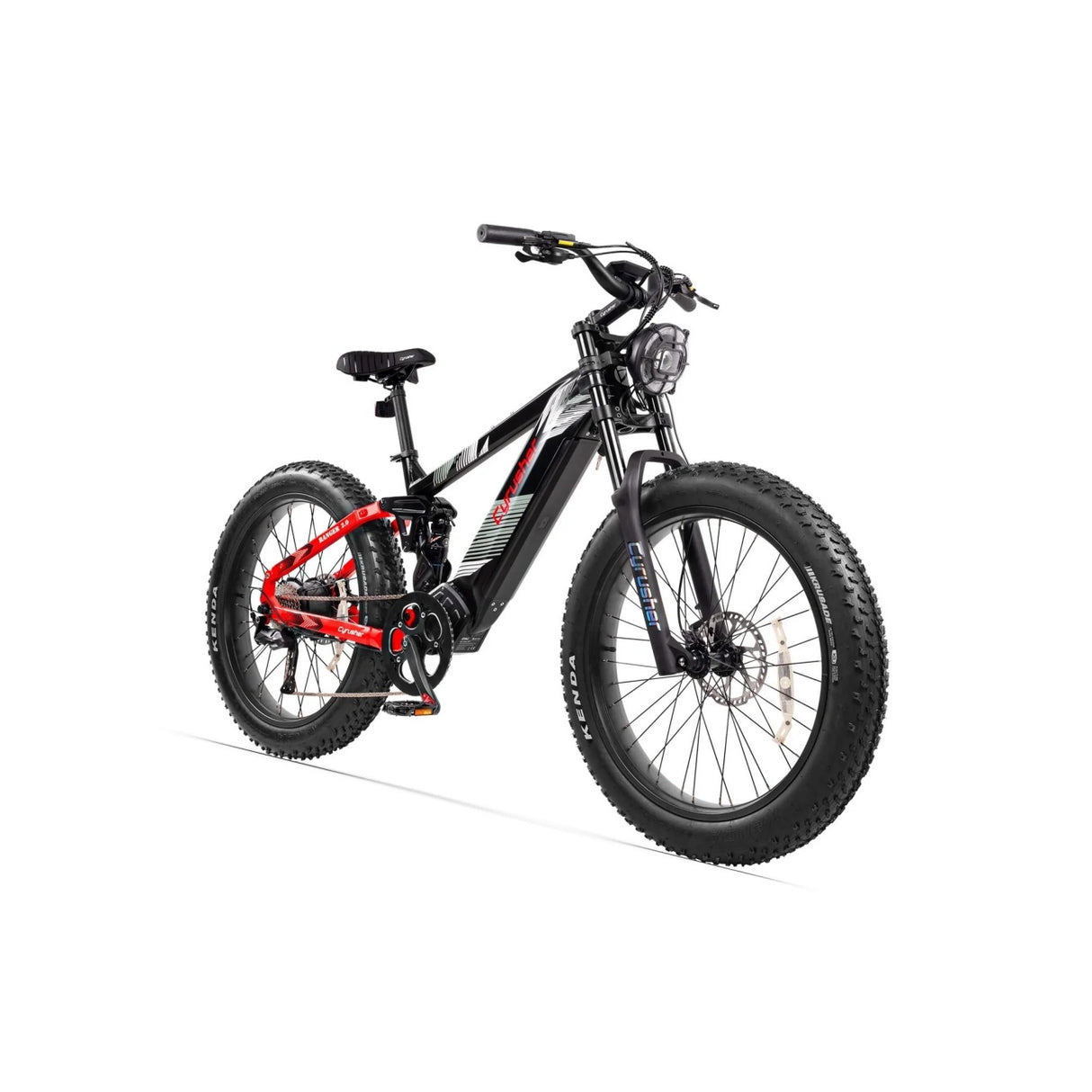 CYRUSHER Ranger 2.0 26" Mountain All Terrain Air shock Electric Bike 750W Motor 52V 20Ah Battery