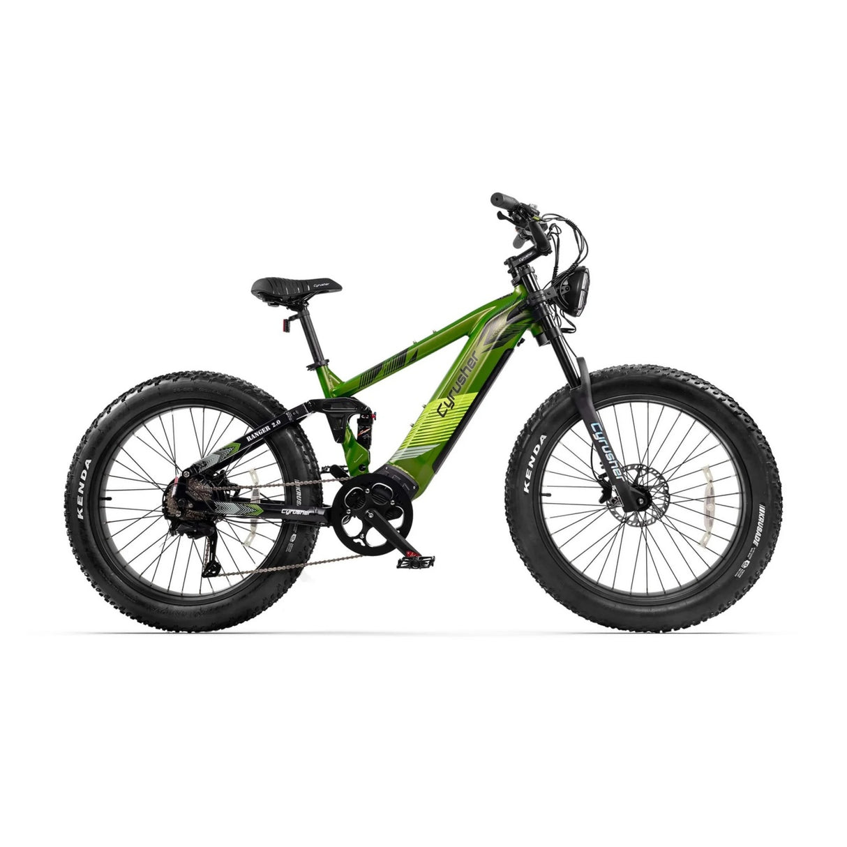 CYRUSHER Ranger 2.0 26" Mountain All Terrain Air shock Electric Bike 750W Motor 52V 20Ah Battery