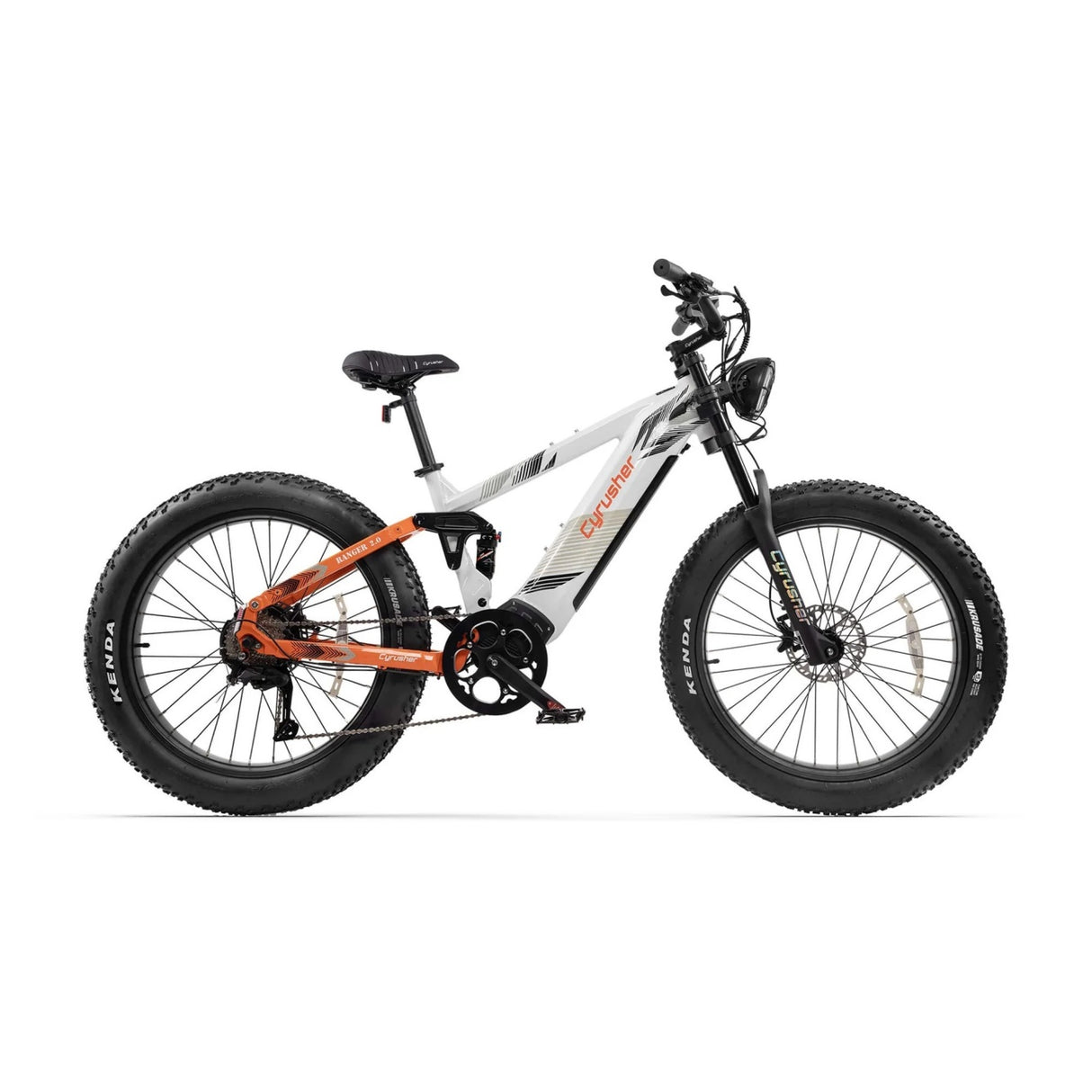 CYRUSHER Ranger 2.0 26" Mountain All Terrain Air shock Electric Bike 750W Motor 52V 20Ah Battery