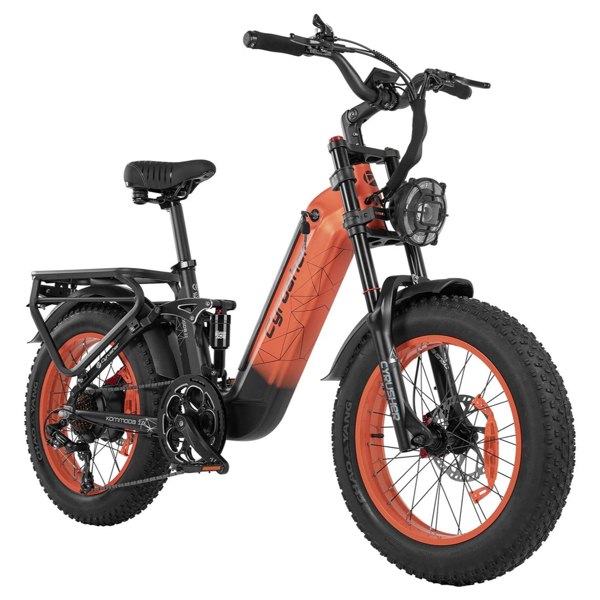 CYRUSHER Kommoda 2.0 20" Step-through Fat Tires Electric Bikes 750W Motor 48V 20Ah Battery