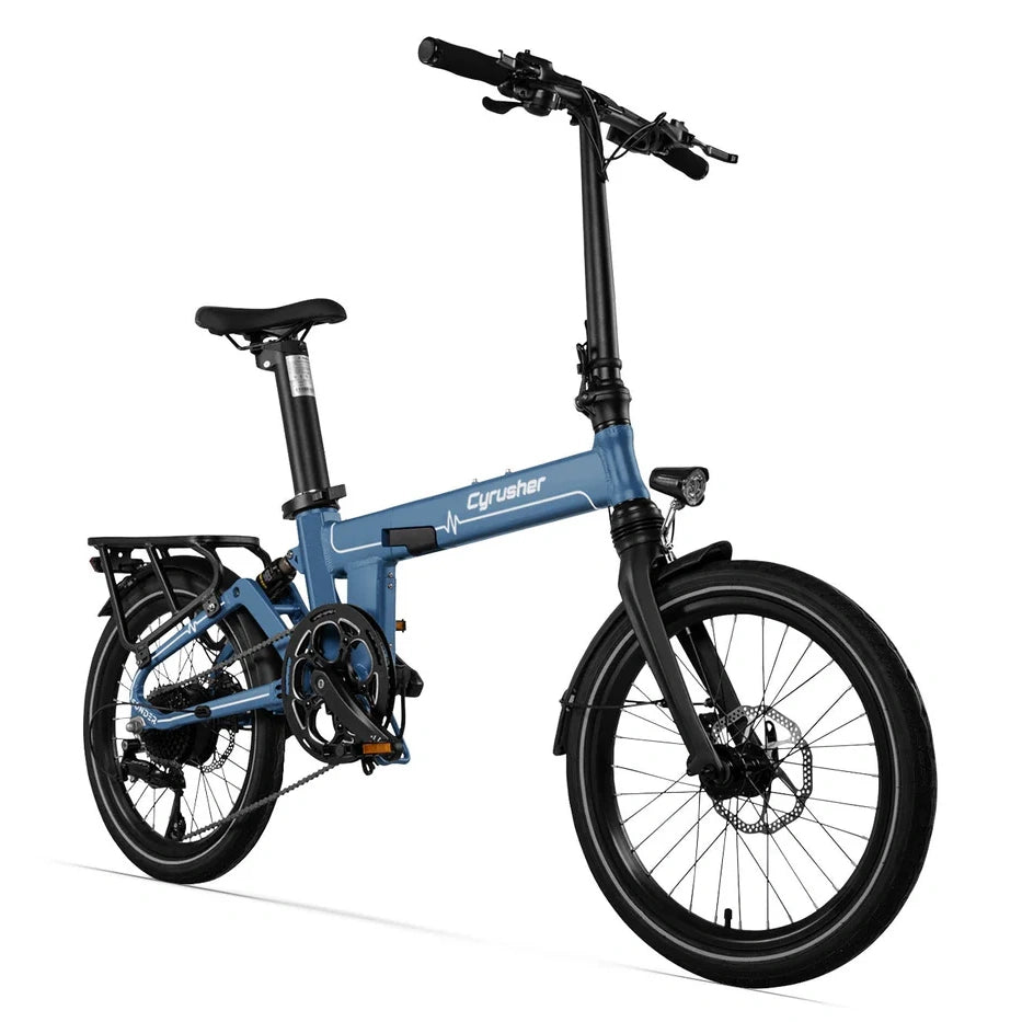 CYRUSHER Sonder 20" Fat Tires Suspension Folding Electric Bike 250W 28Mph 48V 10Ah Battery