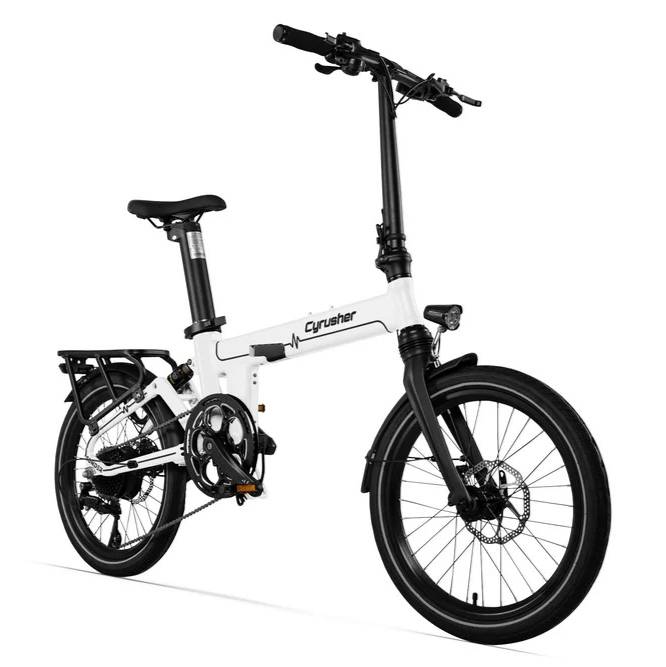 CYRUSHER Sonder 20" Fat Tires Suspension Folding Electric Bike 250W 28Mph 48V 10Ah Battery