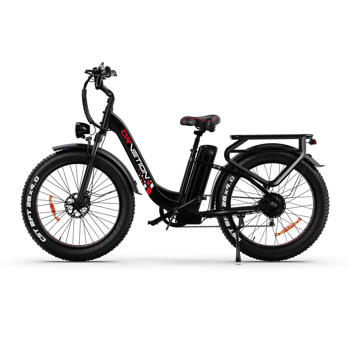 DRVETION CTR26 26" Step-Thru E-Bike 1000W Peak Motor 48V 15AH/20Ah Battery