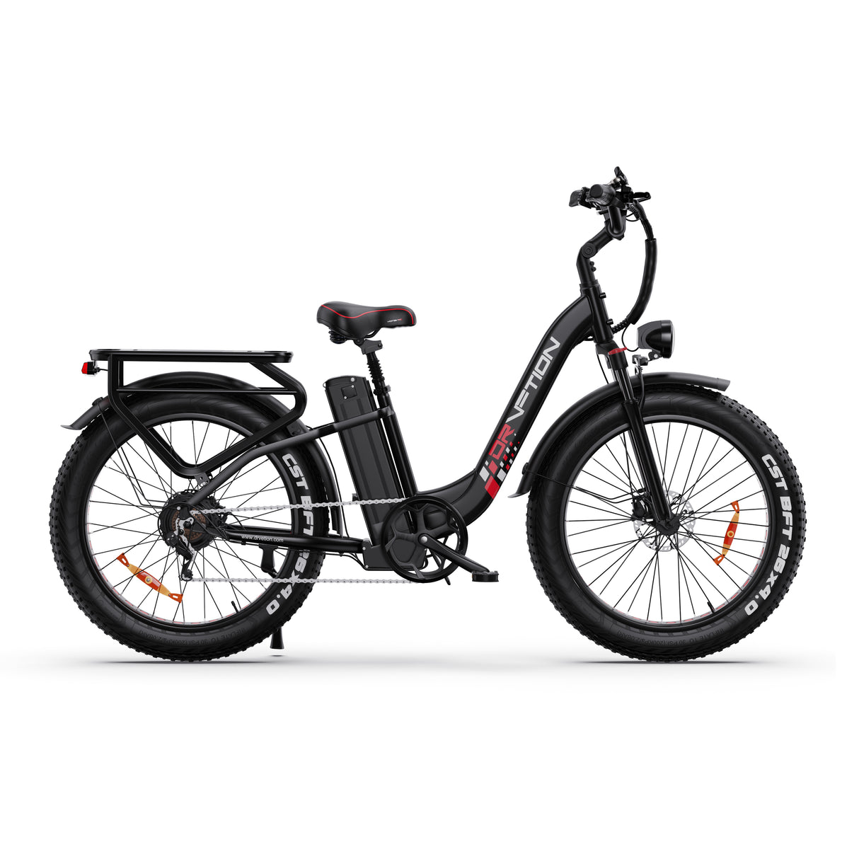 DRVETION CTR26 26" Step-Thru E-Bike 1000W Peak Motor 48V 15AH/20Ah Battery
