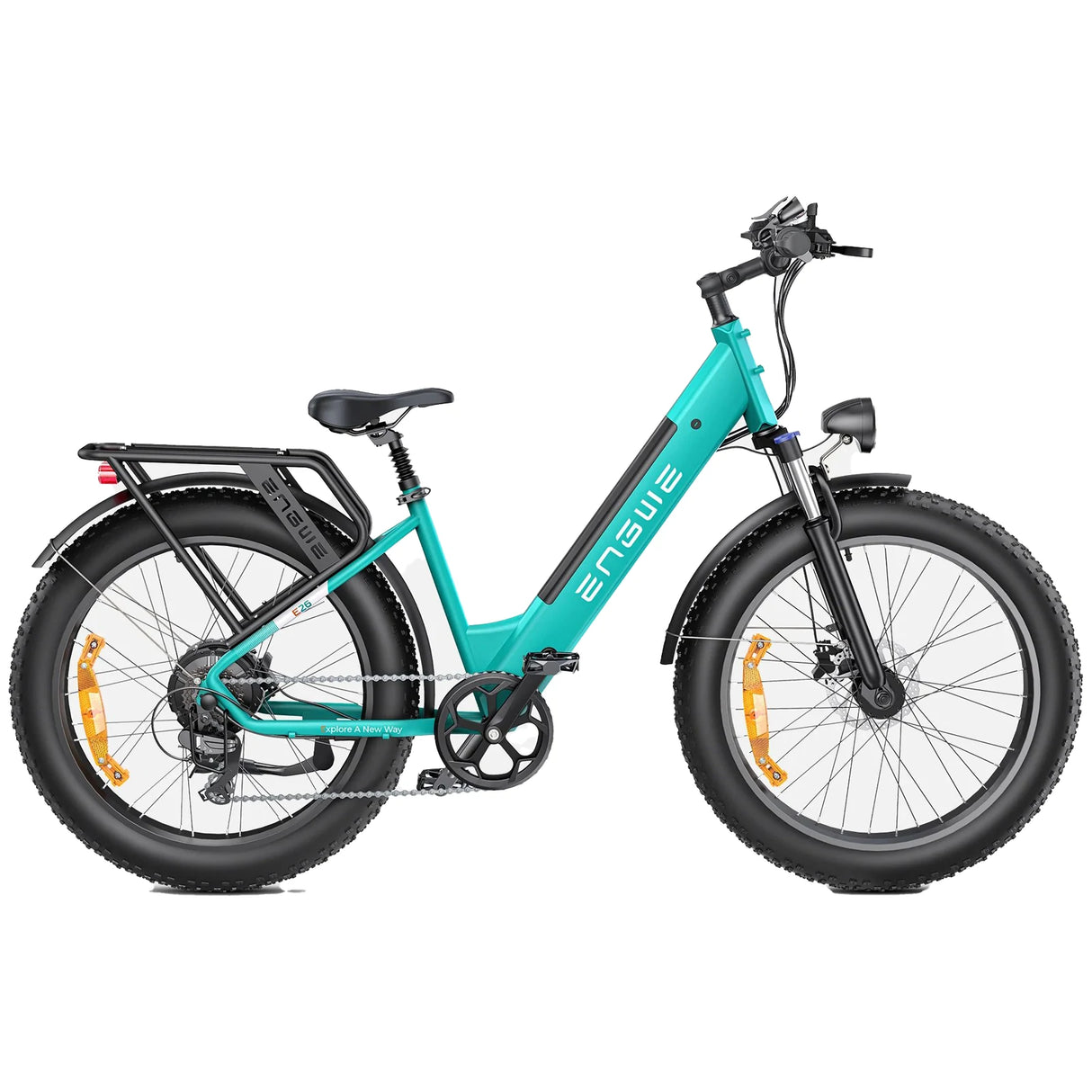 ENGWE E26 26" Step-Thru Fat Tire All-Terrain Electric Bike 1000W Motor Peak 48V 16Ah Battery