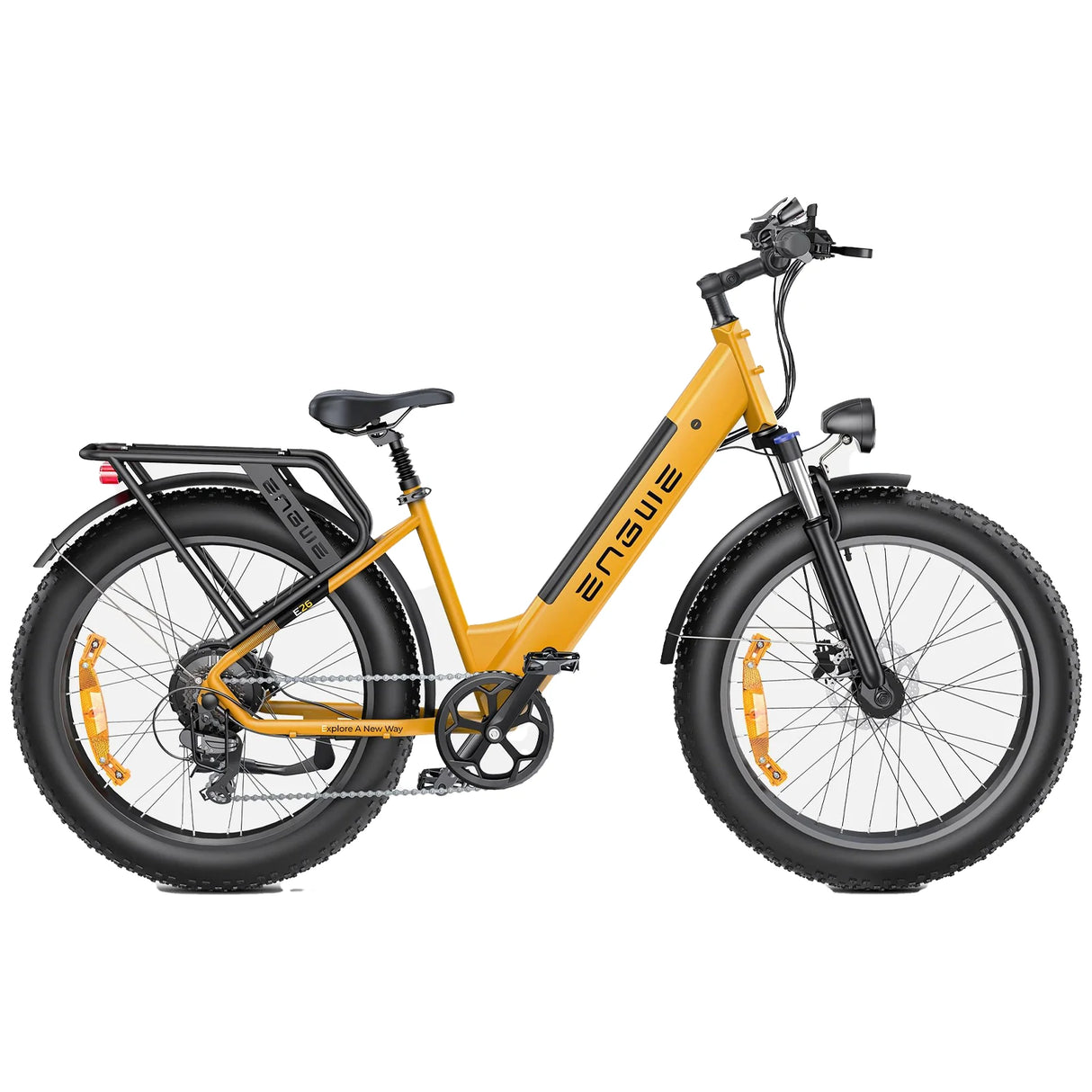 ENGWE E26 26" Step-Thru Fat Tire All-Terrain Electric Bike 1000W Motor Peak 48V 16Ah Battery