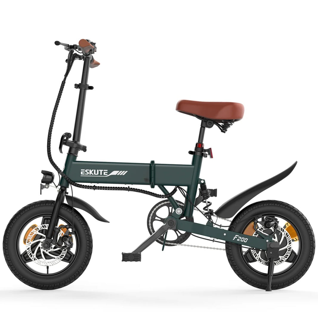 ESKUTE F200 14" Mini Folding Electric Bike 250W Motor 36V 7.8Ah Battery