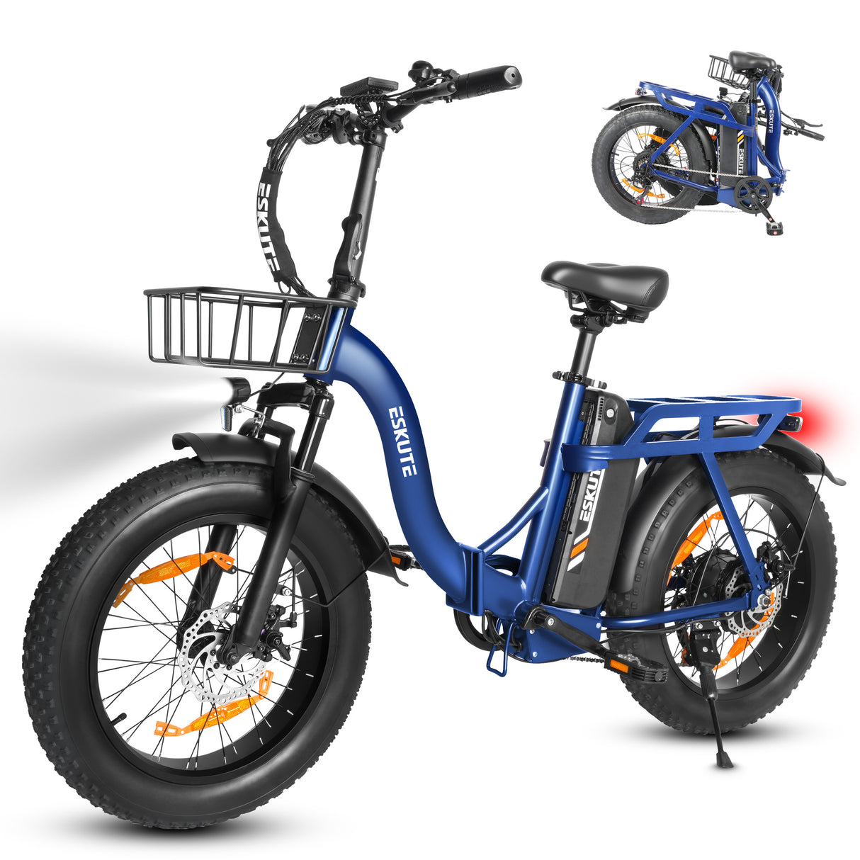 ESKUTE D202 20" Folding E-Bike 250W Motor 48V 20.8Ah Battery