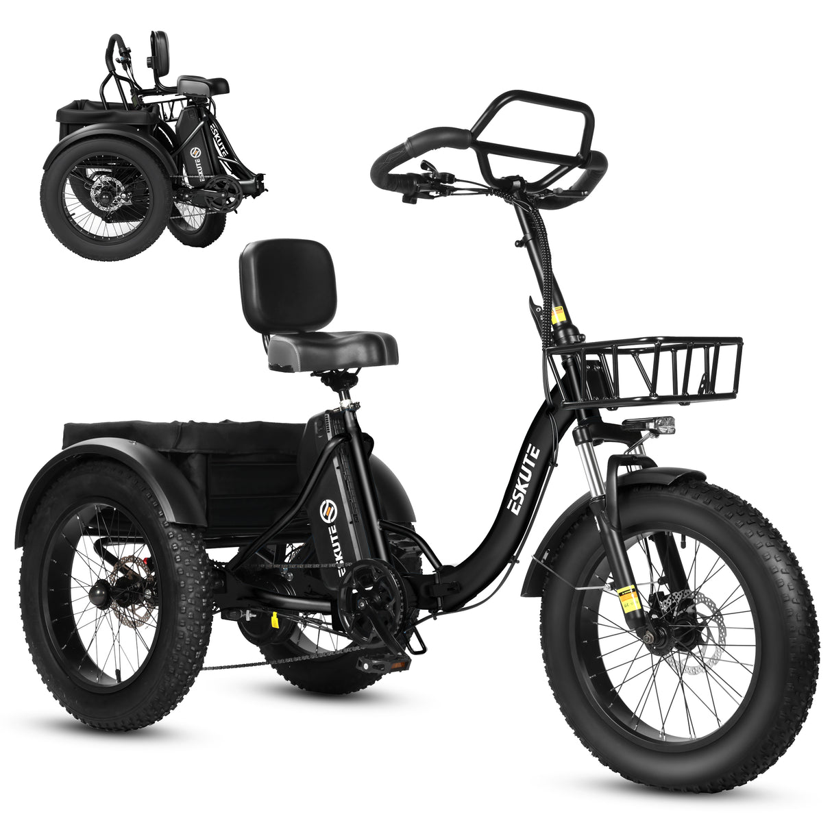ESKUTE T302 PRO 20" Cargo E-Bike 250W Motor 48V 20.8Ah Battery