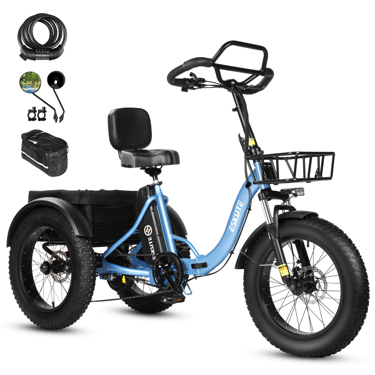 ESKUTE T302 PRO 20" Cargo E-Bike 250W Motor 48V 20.8Ah Battery