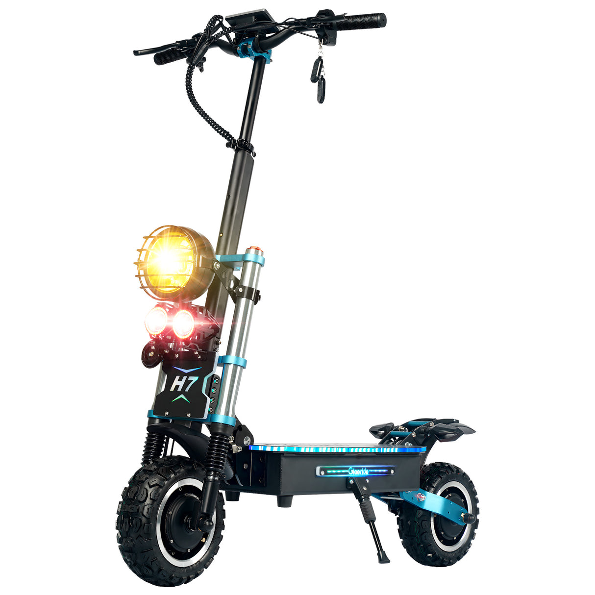 GLEERIDE H7 11" Off-Road Electric Scooter 3000W*2 Dual Motor 60V 30Ah LG Battery