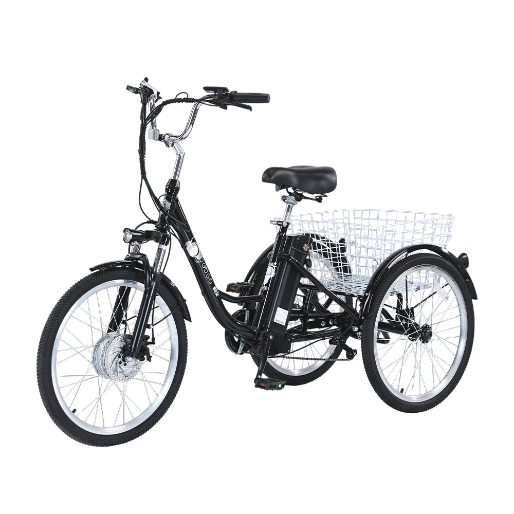 GOGOBEST GF100 24" Electric City Tricycle Cargo Ebike 350W Motor 36V 20Ah Battery