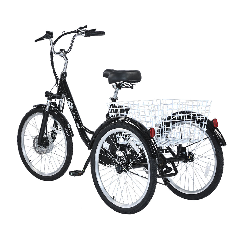GOGOBEST GF100 24" Electric City Tricycle Cargo Ebike 350W Motor 36V 20Ah Battery