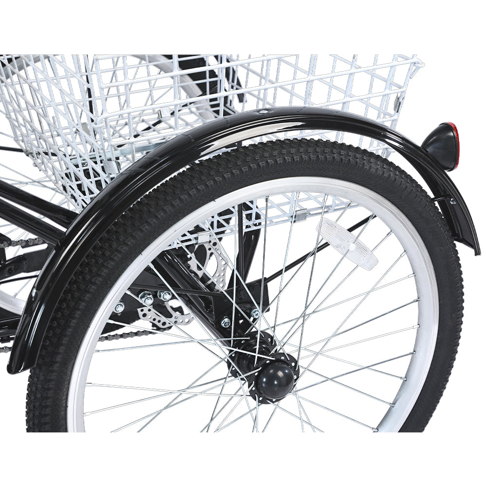 GOGOBEST GF100 24" Electric City Tricycle Cargo Ebike 350W Motor 36V 20Ah Battery