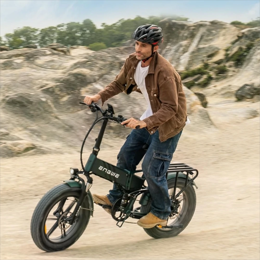 ENGWE Engine Pro 2.0 20" Fat Tire Folding Electric Bike 1200W Peak Motor 48V 16Ah Battery
