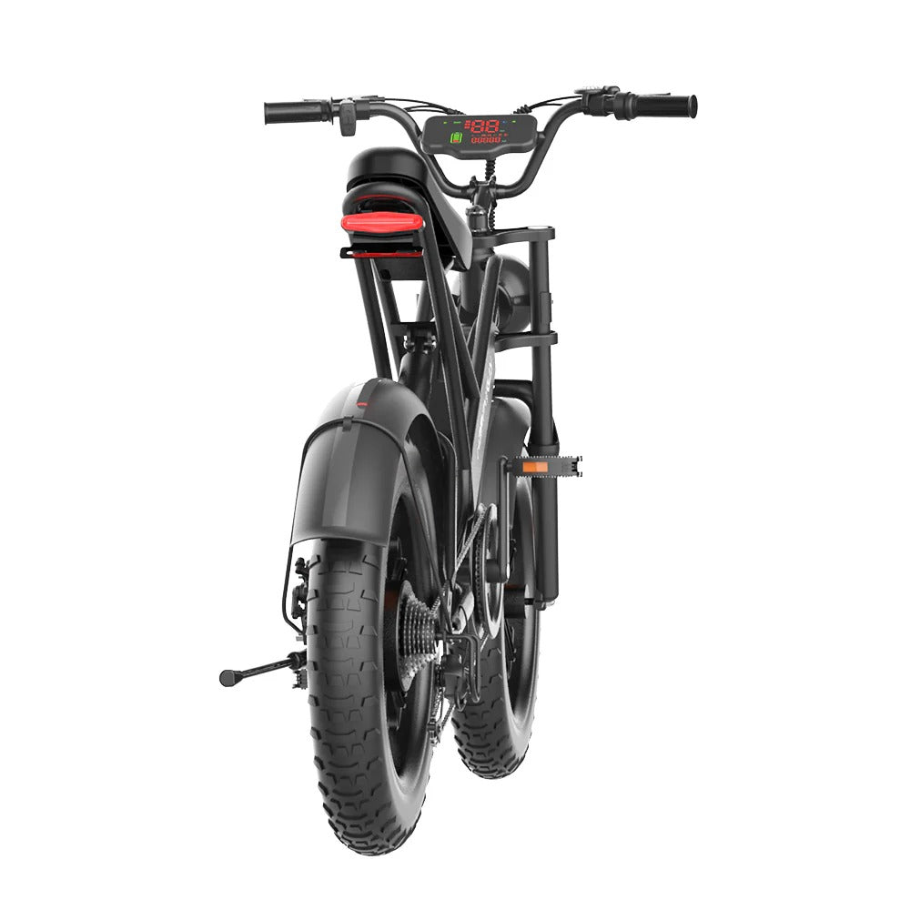 HAPPYRUN Tank G50 20" Fat Tire Electric Bike 1500W Peak Motor 48V 18Ah Battery