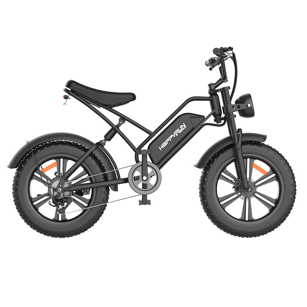 HAPPYRUN Tank G50 20" Fat Tire Electric Bike 1500W Peak Motor 48V 18Ah Battery