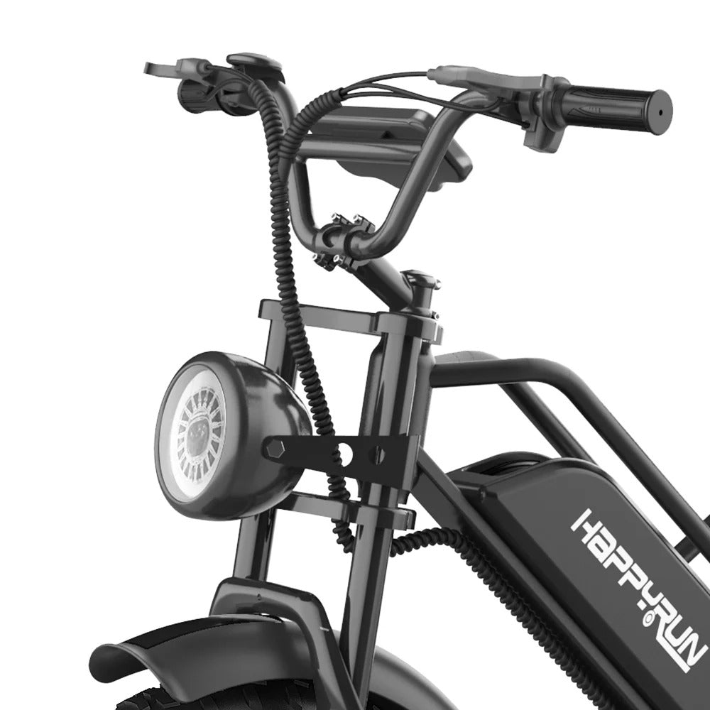 HAPPYRUN Tank G50 20" Fat Tire Electric Bike 1500W Peak Motor 48V 18Ah Battery