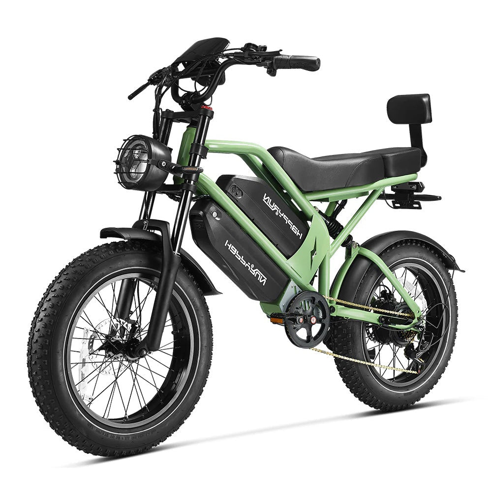 HAPPYRUN G70 20" Electric Cargo Bike 2000W Peak Motor 48V 20Ah+18Ah Dual Batteries