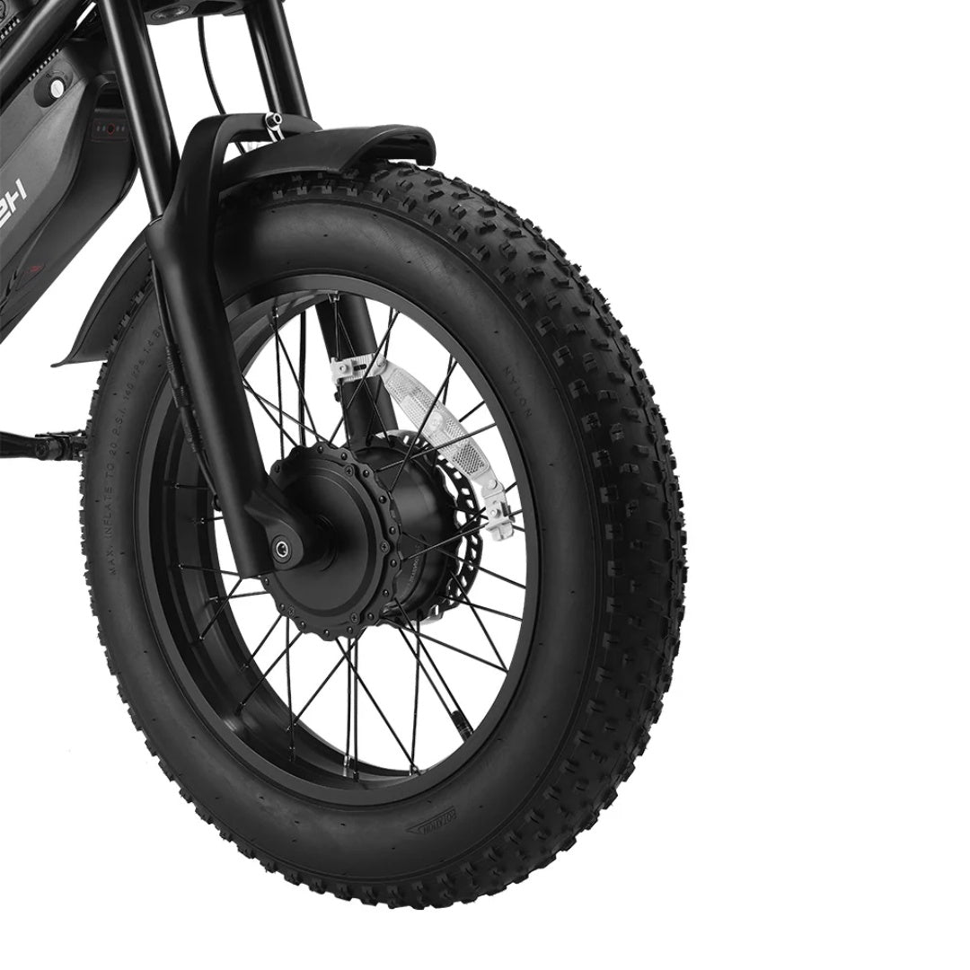 HAPPYRUN G70 Pro 20" Electric Cargo Bike 5000W Peak Dual Motor 48V 15Ah+18Ah Dual Batteries