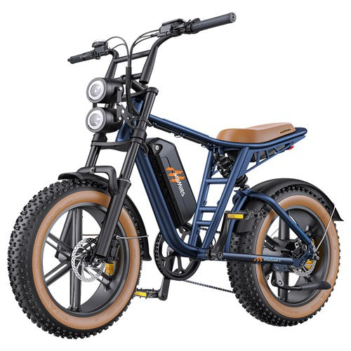 HILLMILES MileZoom 1 20" Retro Electric Mountain Bike 250W Motor 52V 15.6Ah Battery