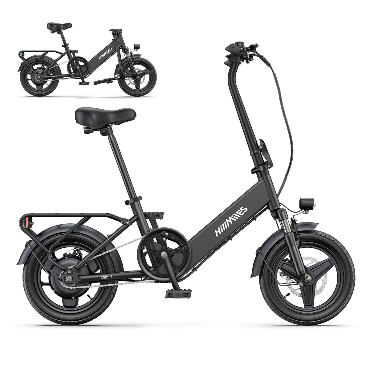 HILLMILES Mile 1 14" Step-through E-bike For Women 250W Motor 36V 10.4Ah Battery