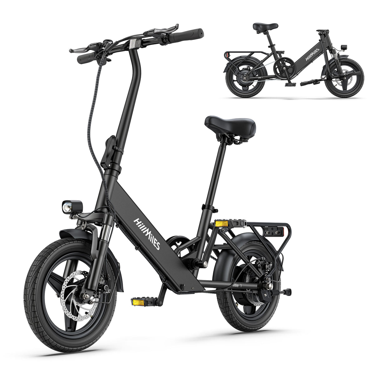 HILLMILES Mile 1 14" Step-through E-bike For Women 250W Motor 36V 10.4Ah Battery