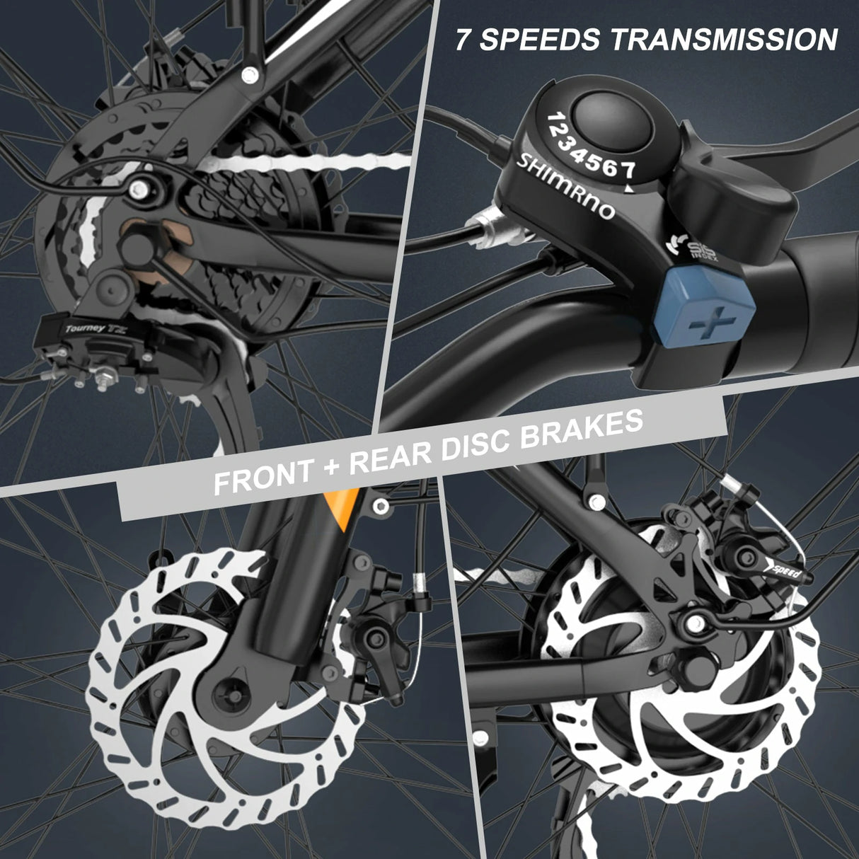 HITWAY BK27M 28" Electric Mountain Bike 500W Motor 36V 15Ah Battery